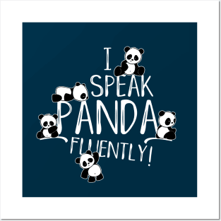 I Speak Panda Fluently! Cute Kawaii Pandas Posters and Art